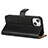 Leather Case Stands Flip Cover L04 Holder for Apple iPhone 13 Mini Black