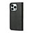 Leather Case Stands Flip Cover L04 Holder for Apple iPhone 14 Pro Black