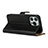 Leather Case Stands Flip Cover L04 Holder for Apple iPhone 14 Pro Black