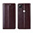 Leather Case Stands Flip Cover L04 Holder for Google Pixel 4a Brown