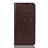 Leather Case Stands Flip Cover L04 Holder for Huawei Enjoy 9 Brown