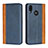 Leather Case Stands Flip Cover L04 Holder for Huawei P20 Lite Blue