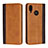 Leather Case Stands Flip Cover L04 Holder for Huawei P20 Lite Orange