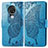 Leather Case Stands Flip Cover L04 Holder for Nokia 6.2 Blue