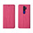 Leather Case Stands Flip Cover L04 Holder for Oppo A11X Hot Pink