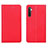 Leather Case Stands Flip Cover L04 Holder for Oppo K5 Red