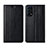 Leather Case Stands Flip Cover L04 Holder for Oppo Reno5 Pro 5G Black