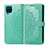 Leather Case Stands Flip Cover L04 Holder for Samsung Galaxy A12 5G Matcha Green