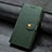 Leather Case Stands Flip Cover L04 Holder for Samsung Galaxy A31 Green