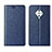 Leather Case Stands Flip Cover L04 Holder for Vivo S1 Pro Blue