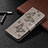 Leather Case Stands Flip Cover L04 Holder for Xiaomi Redmi 9 Activ Gray