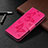 Leather Case Stands Flip Cover L04 Holder for Xiaomi Redmi 9 India Hot Pink