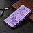 Leather Case Stands Flip Cover L04 Holder for Xiaomi Redmi 9 India Purple