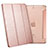 Leather Case Stands Flip Cover L05 for Apple iPad Mini 3 Rose Gold