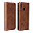 Leather Case Stands Flip Cover L05 for Huawei Honor 10 Lite Brown