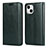 Leather Case Stands Flip Cover L05 Holder for Apple iPhone 14 Green