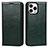 Leather Case Stands Flip Cover L05 Holder for Apple iPhone 14 Pro Max Green