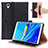 Leather Case Stands Flip Cover L05 Holder for Huawei MediaPad M6 8.4 Black