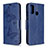 Leather Case Stands Flip Cover L05 Holder for Huawei Nova Lite 3 Plus Blue