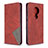 Leather Case Stands Flip Cover L05 Holder for Nokia 7.2 Red