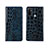 Leather Case Stands Flip Cover L05 Holder for Oppo A11s Blue