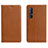 Leather Case Stands Flip Cover L05 Holder for Oppo Find X2 Neo Orange