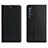 Leather Case Stands Flip Cover L05 Holder for Oppo Reno3 Pro Black