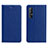 Leather Case Stands Flip Cover L05 Holder for Oppo Reno3 Pro Blue