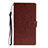 Leather Case Stands Flip Cover L05 Holder for Samsung Galaxy A51 5G Brown