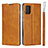 Leather Case Stands Flip Cover L05 Holder for Samsung Galaxy A71 5G Orange