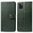 Leather Case Stands Flip Cover L05 Holder for Samsung Galaxy A81 Green