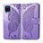 Leather Case Stands Flip Cover L05 Holder for Samsung Galaxy M12 Clove Purple
