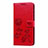 Leather Case Stands Flip Cover L05 Holder for Samsung Galaxy M31 Red