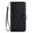 Leather Case Stands Flip Cover L05 Holder for Samsung Galaxy S20 5G Black