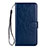 Leather Case Stands Flip Cover L05 Holder for Samsung Galaxy S20 5G Blue