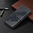 Leather Case Stands Flip Cover L05 Holder for Xiaomi POCO C3 Black