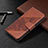 Leather Case Stands Flip Cover L05 Holder for Xiaomi POCO C3 Brown