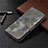 Leather Case Stands Flip Cover L05 Holder for Xiaomi POCO C3 Gray