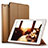 Leather Case Stands Flip Cover L06 for Apple iPad Mini 2 Brown