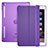 Leather Case Stands Flip Cover L06 for Apple iPad Mini 4 Purple