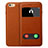 Leather Case Stands Flip Cover L06 for Apple iPhone 6 Brown