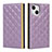 Leather Case Stands Flip Cover L06 Holder for Apple iPhone 13 Purple