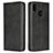 Leather Case Stands Flip Cover L06 Holder for Huawei Nova 3e Black