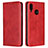 Leather Case Stands Flip Cover L06 Holder for Huawei Nova 3e Red