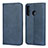 Leather Case Stands Flip Cover L06 Holder for Huawei Nova 4e Blue