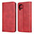 Leather Case Stands Flip Cover L06 Holder for Huawei Nova 6 SE Red