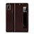 Leather Case Stands Flip Cover L06 Holder for Huawei P20 Brown