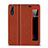 Leather Case Stands Flip Cover L06 Holder for Huawei P20 Orange