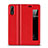 Leather Case Stands Flip Cover L06 Holder for Huawei P20 Red