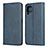 Leather Case Stands Flip Cover L06 Holder for Huawei P40 Lite Blue